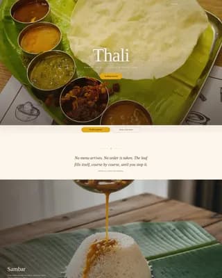 Regional & Specialty Restaurant Professional Website Template