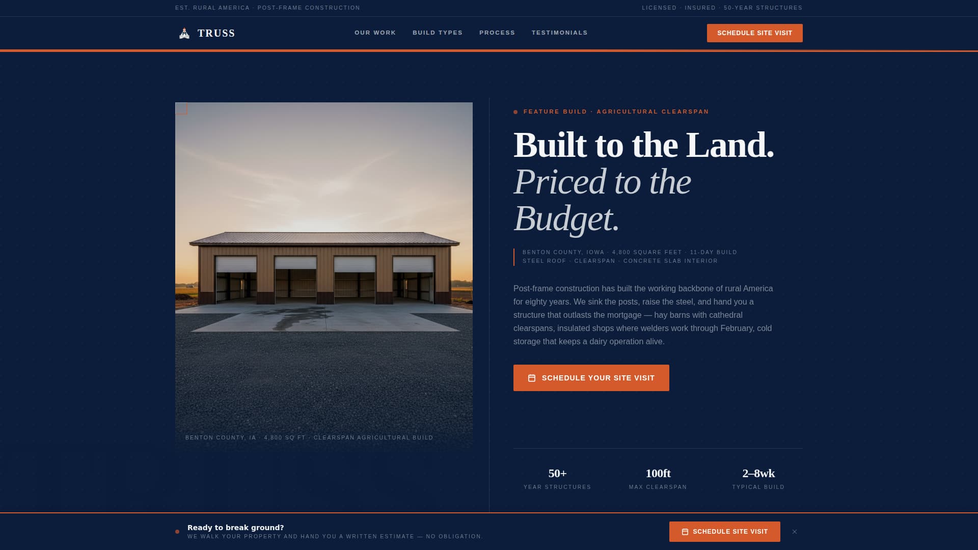 Framework — Authoritative Steel Fabrication Landing Page Template