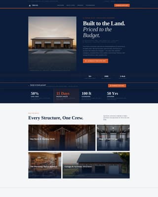 Framework — Authoritative Steel Fabrication Landing Page Template