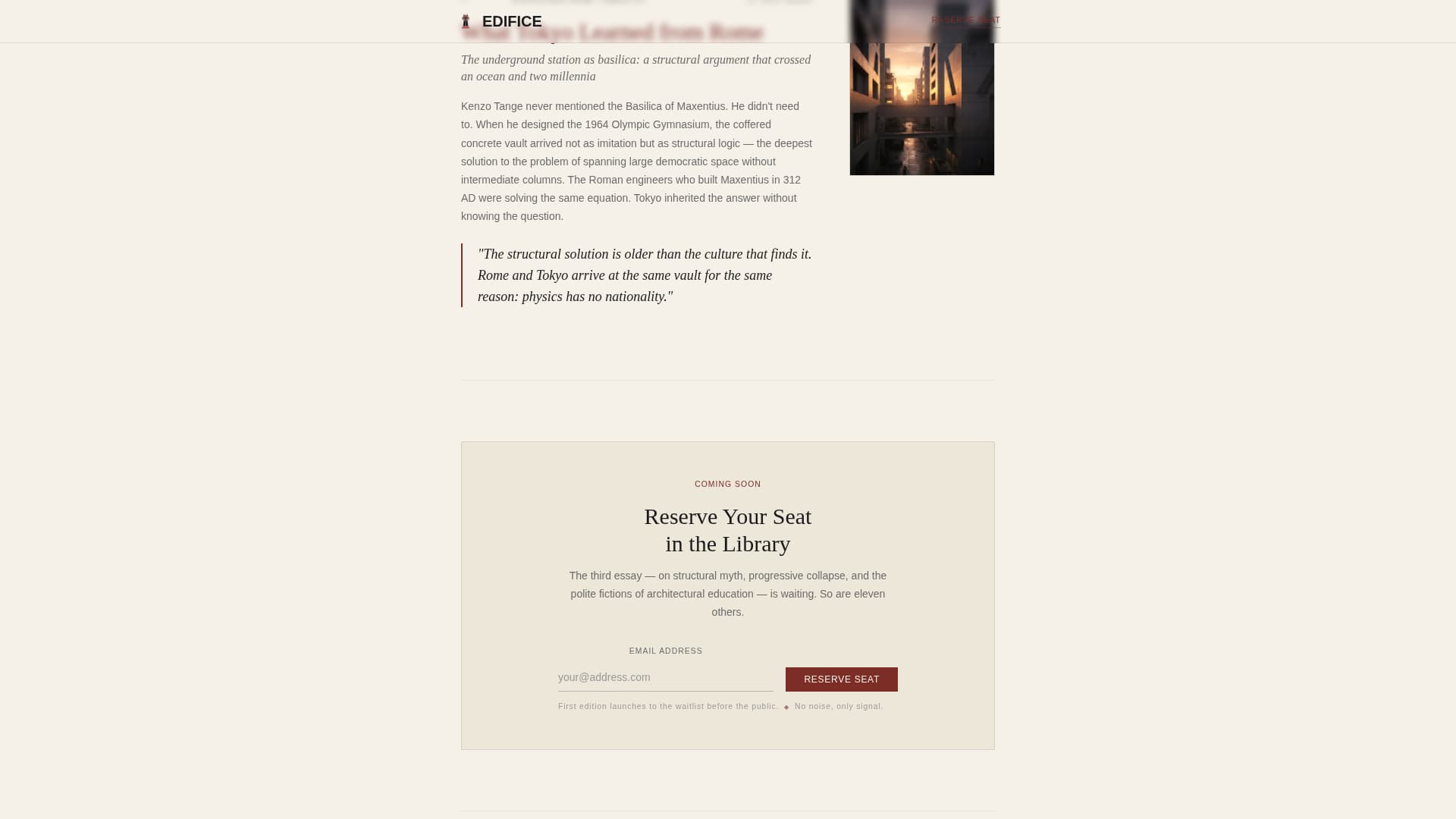 History & Culture Blog Pre-Launch Website Template
