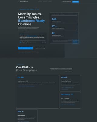 Actuary Booking Website Template