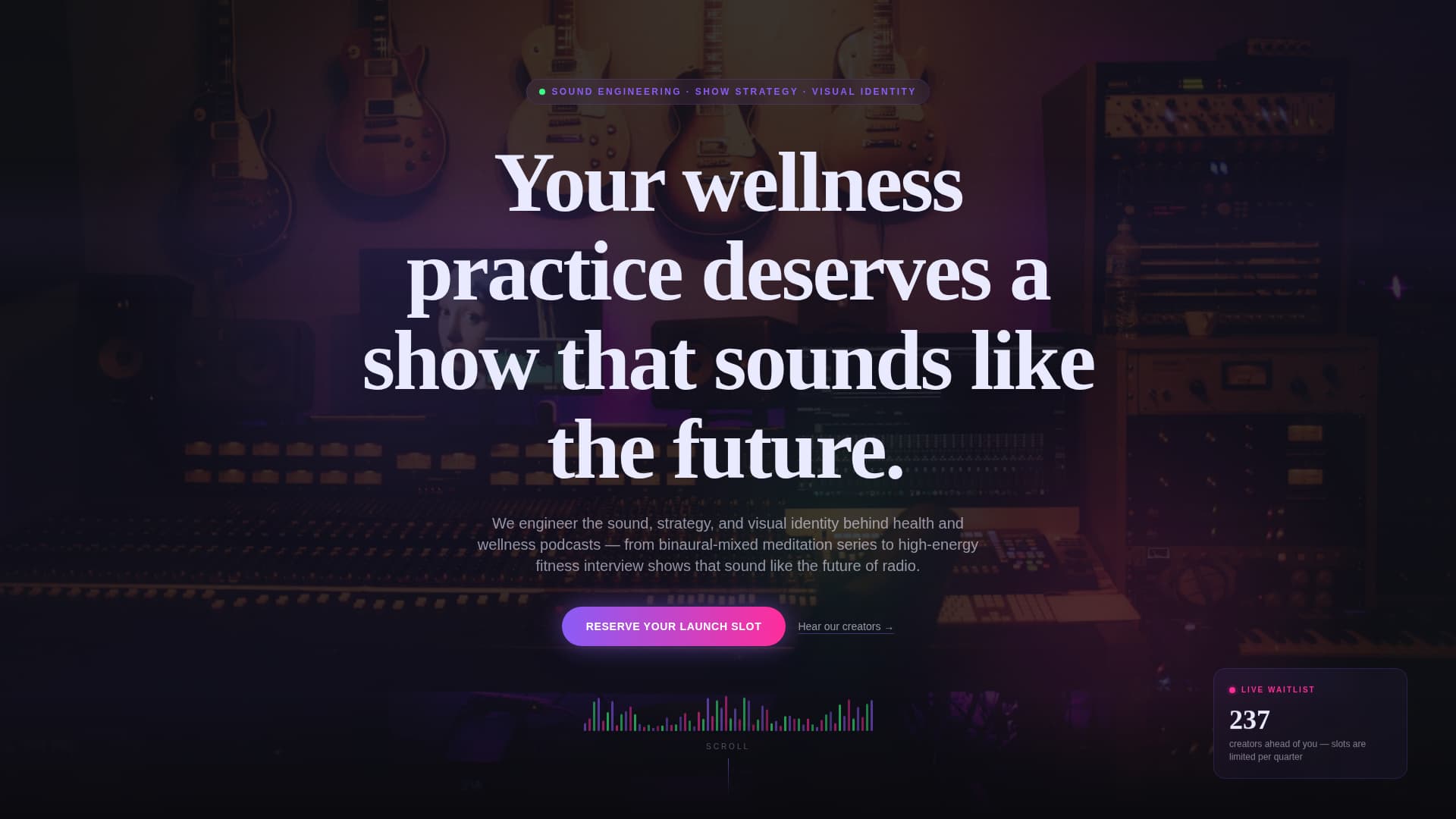 Content Creator Pre-Launch Website Template