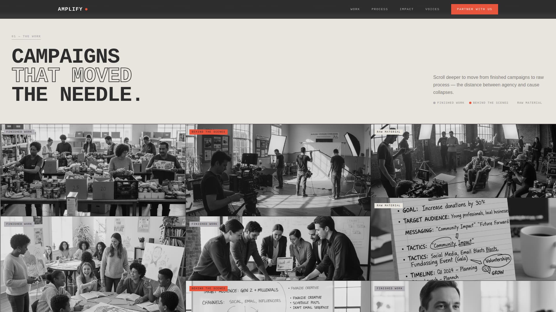 Amplify — Impactful Social Justice Landing Page Template