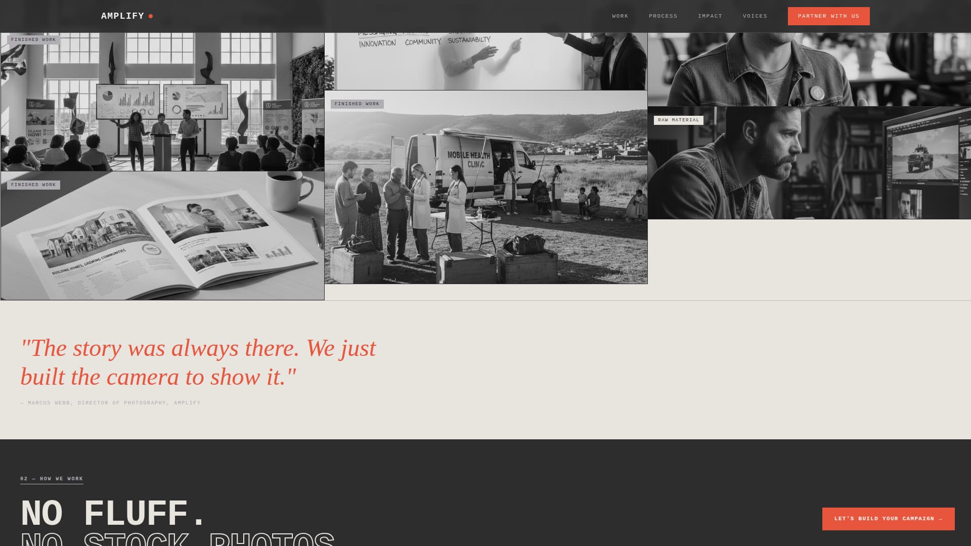 Amplify — Impactful Social Justice Landing Page Template