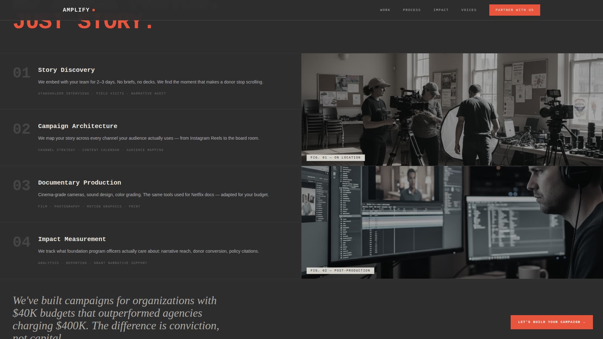 Amplify — Impactful Social Justice Landing Page Template