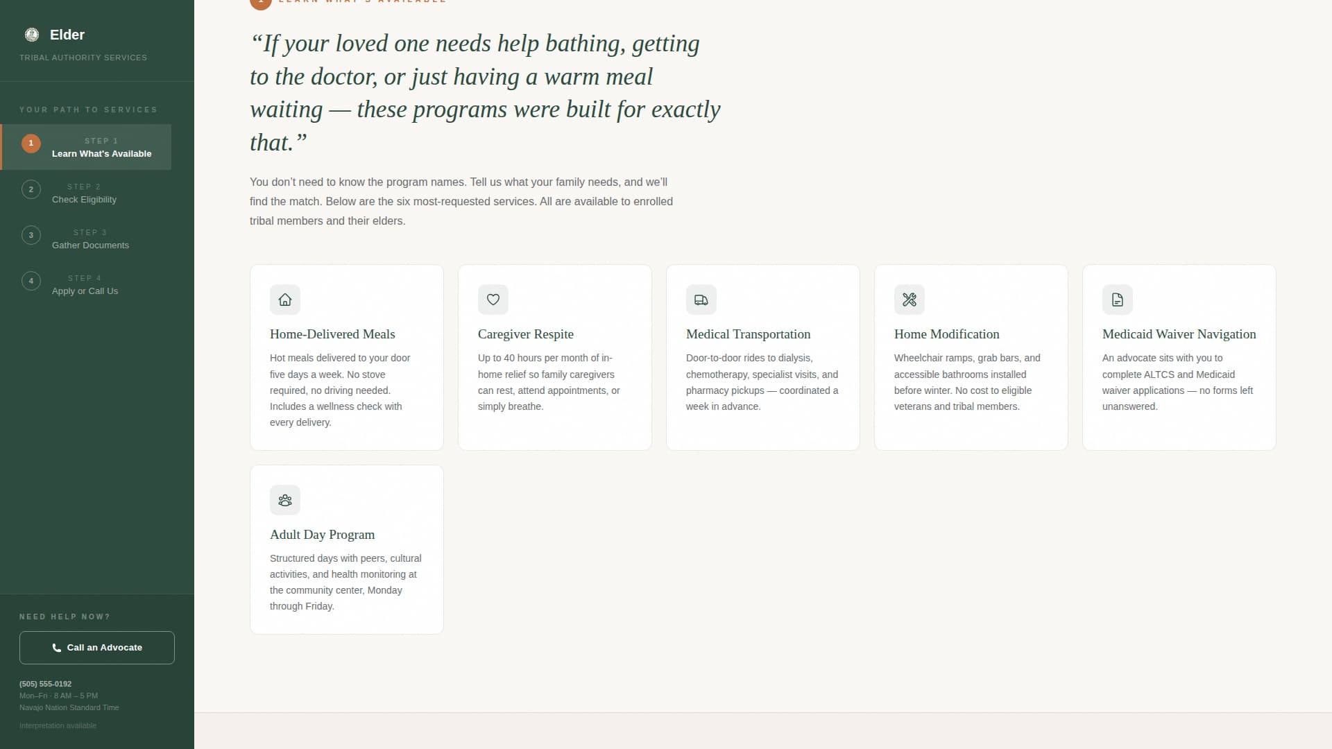 Senior & Disability Professional Website Template