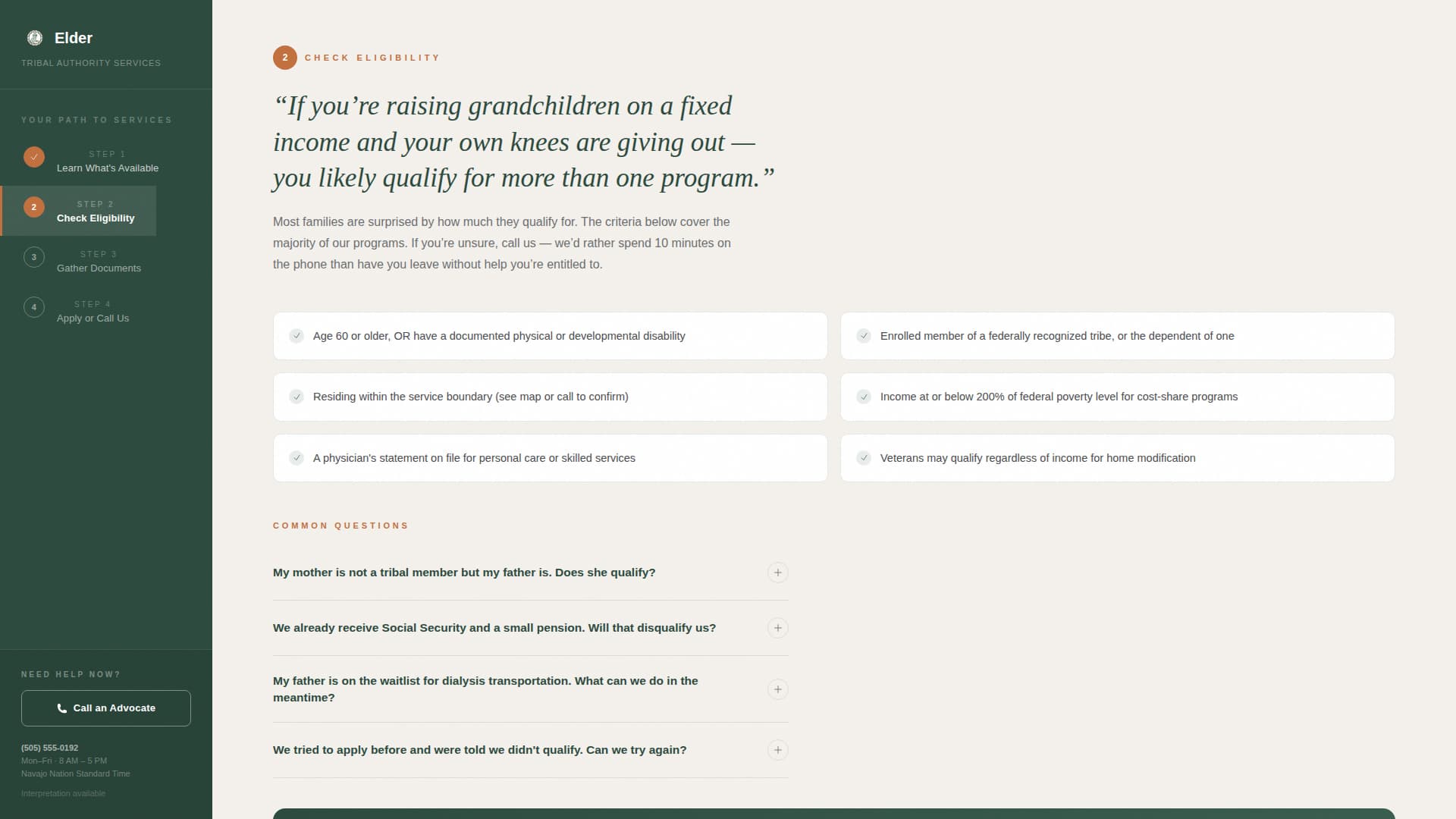 Senior & Disability Professional Website Template
