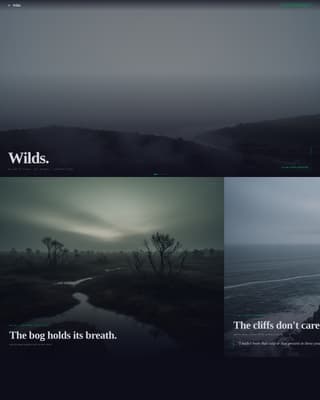 Wilds — Transformative Wellness Retreat Landing Page Template