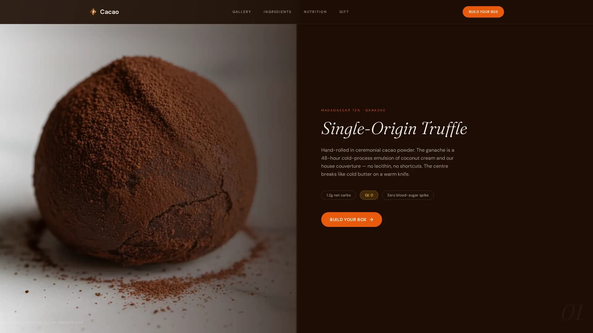 Advanced Chocolate & Confectionery Portfolio & Case Study Website Template