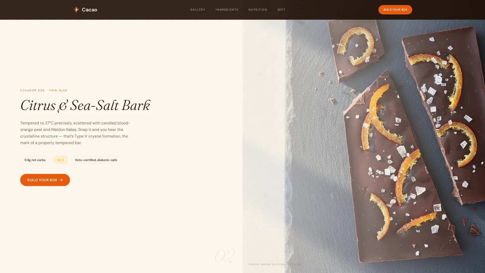 Advanced Chocolate & Confectionery Portfolio & Case Study Website Template