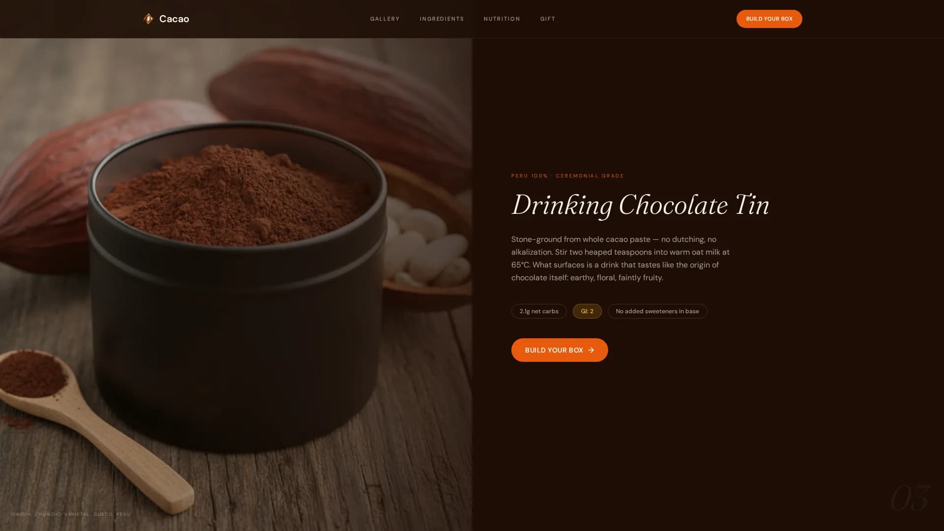 Advanced Chocolate & Confectionery Portfolio & Case Study Website Template