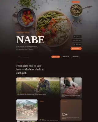 Regional & Specialty Restaurant Professional Website Template