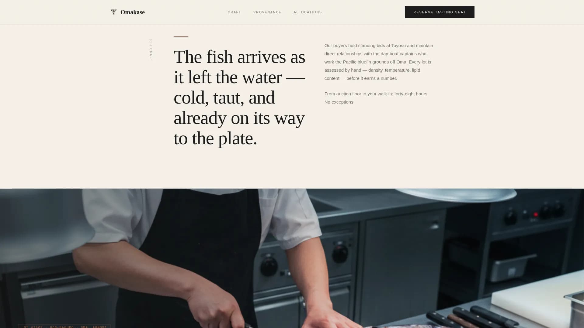 Certified Meat & Seafood Professional Website Template