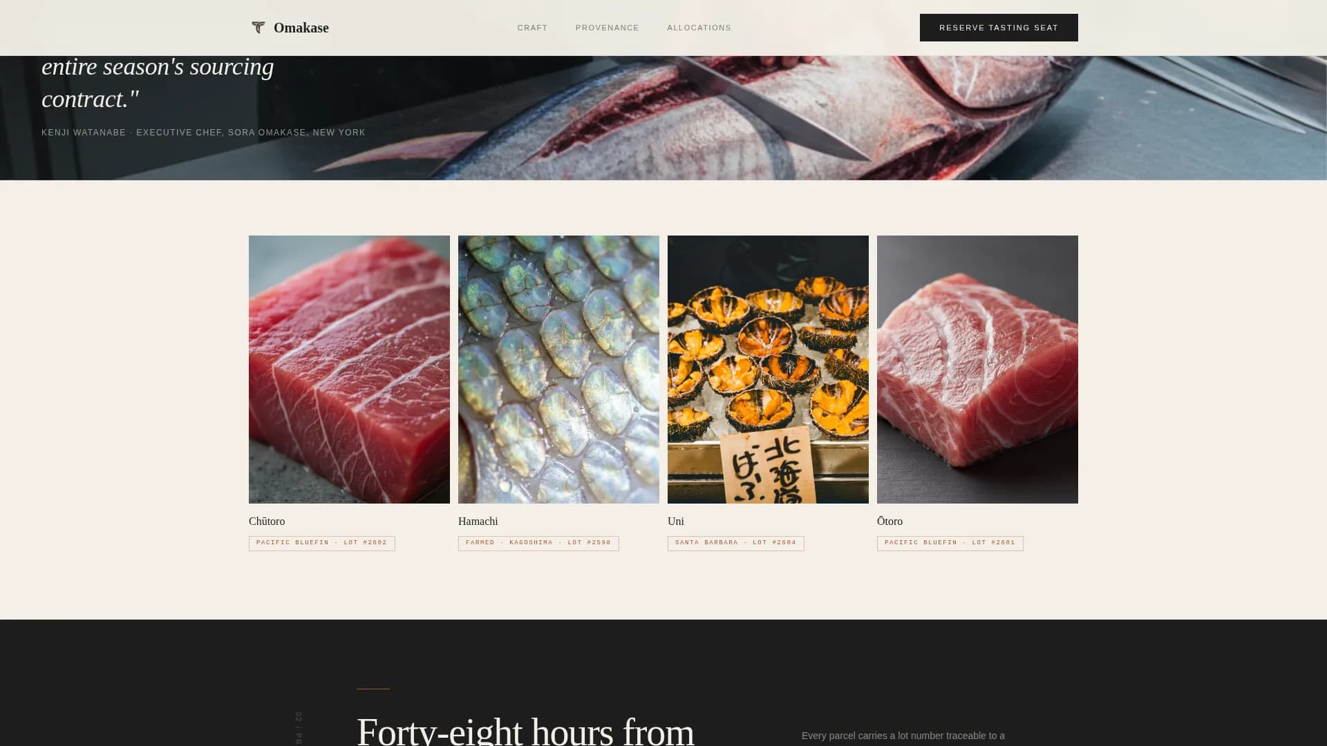 Certified Meat & Seafood Professional Website Template