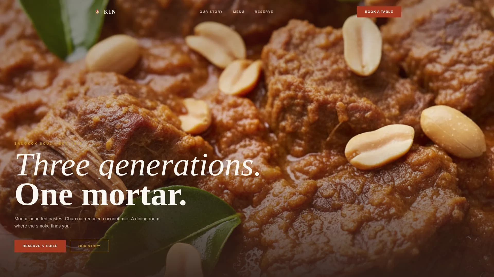 Specialist Regional & Ethnic Restaurant Professional Website Template