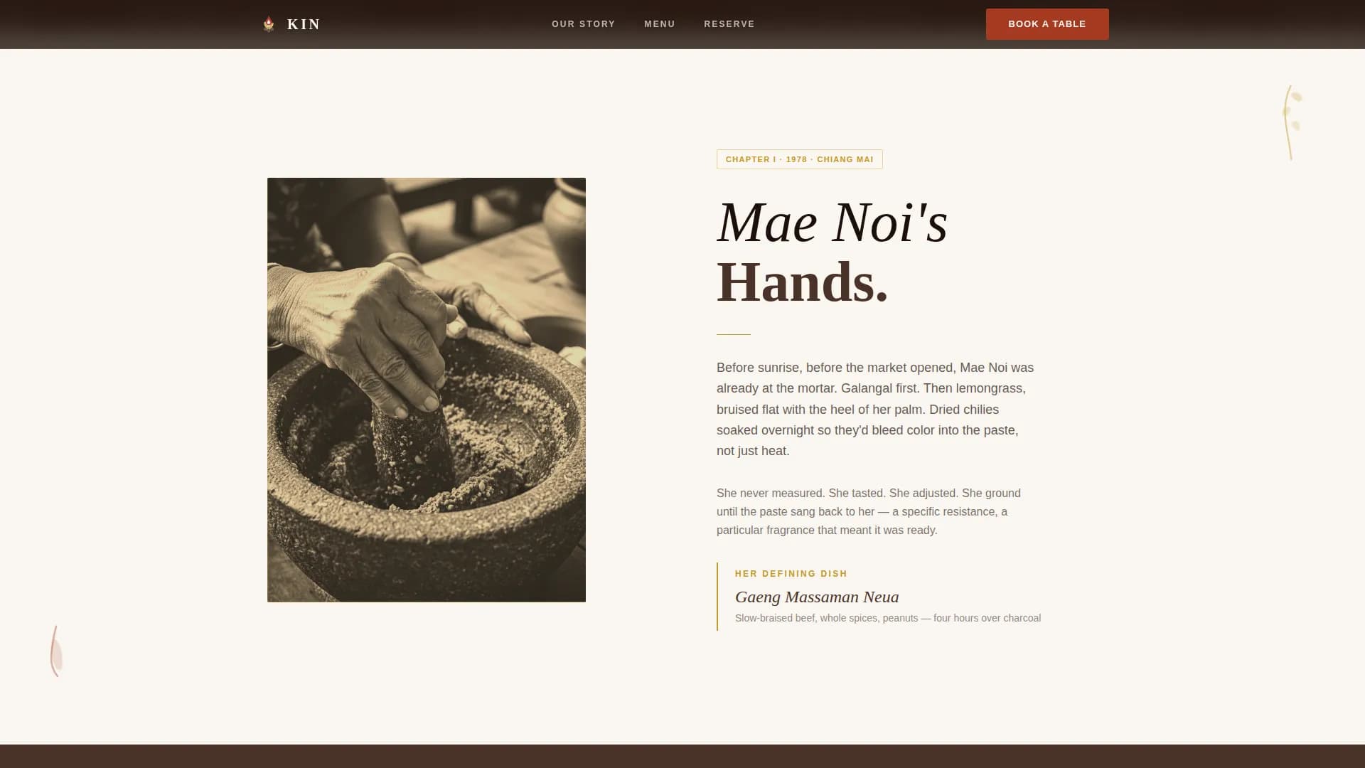 Specialist Regional & Ethnic Restaurant Professional Website Template