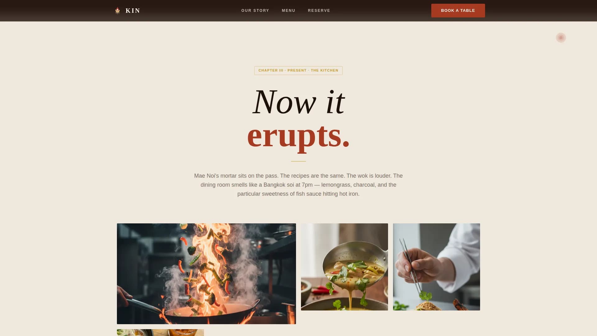 Specialist Regional & Ethnic Restaurant Professional Website Template