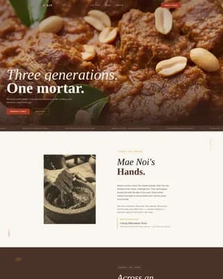 Specialist Regional & Ethnic Restaurant Professional Website Template