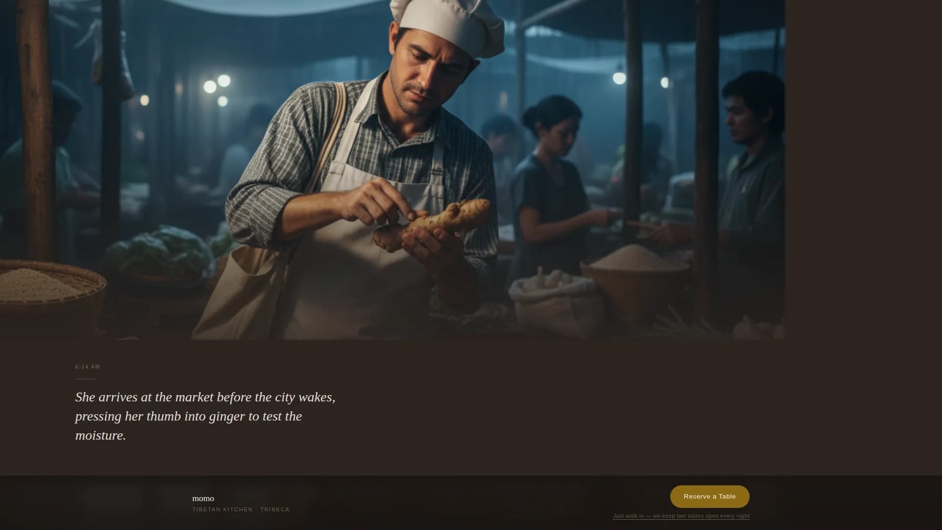 Specialist Regional & Specialty Restaurant Appointment Booking Website Template