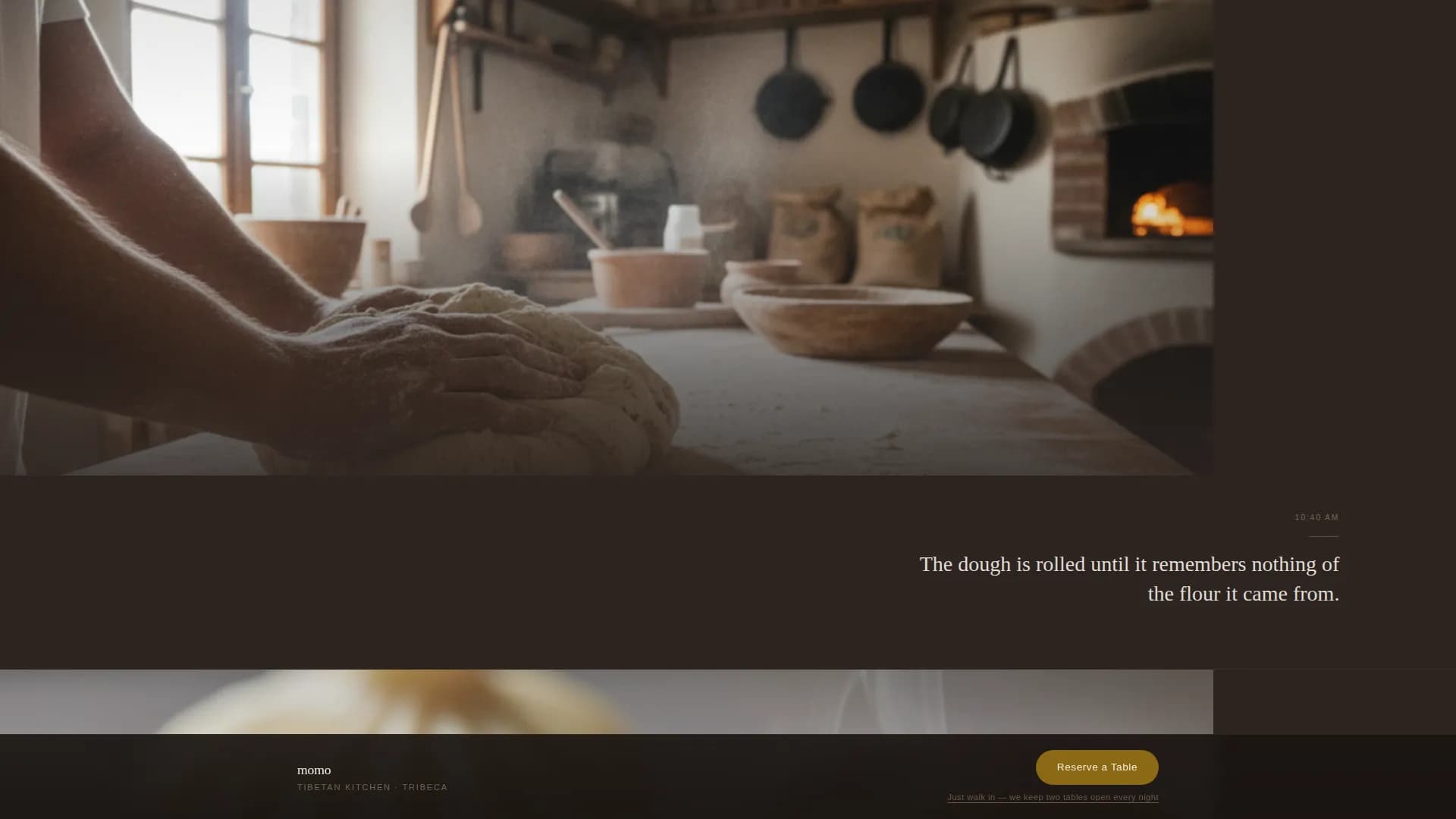 Specialist Regional & Specialty Restaurant Appointment Booking Website Template