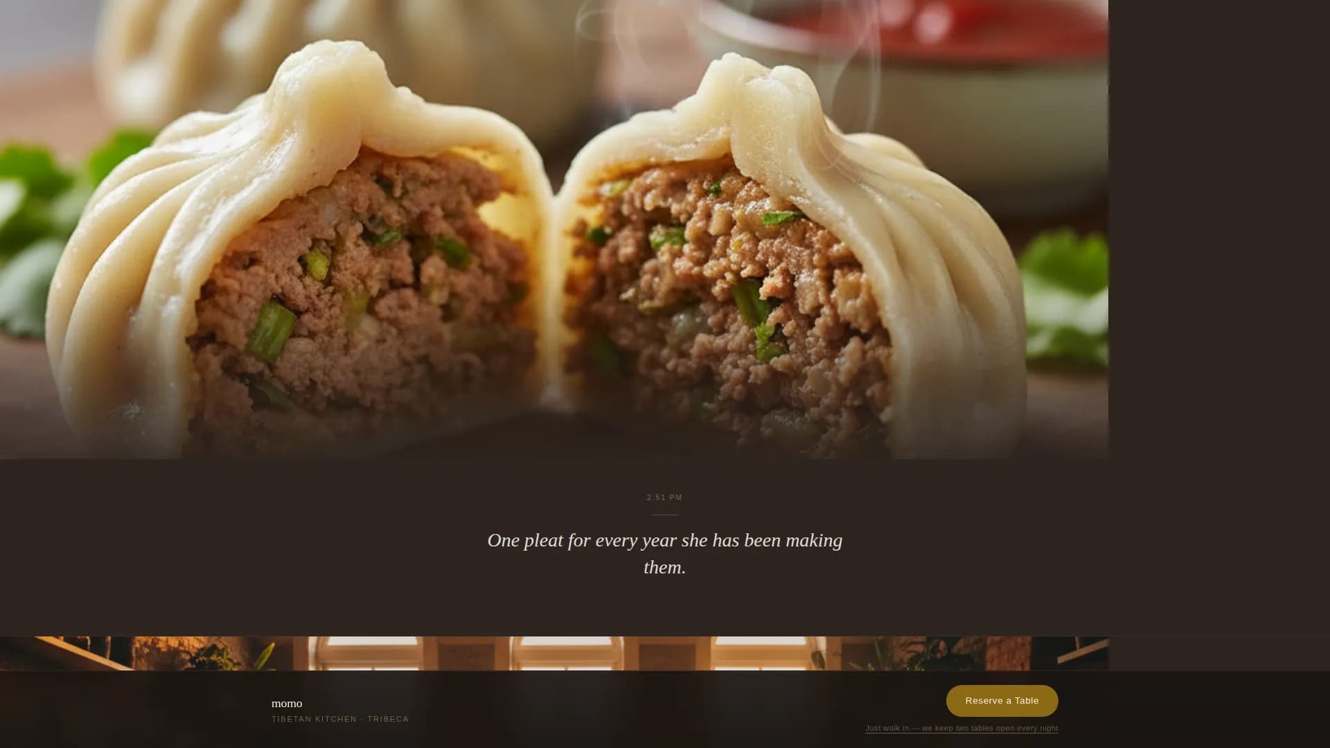 Specialist Regional & Specialty Restaurant Appointment Booking Website Template