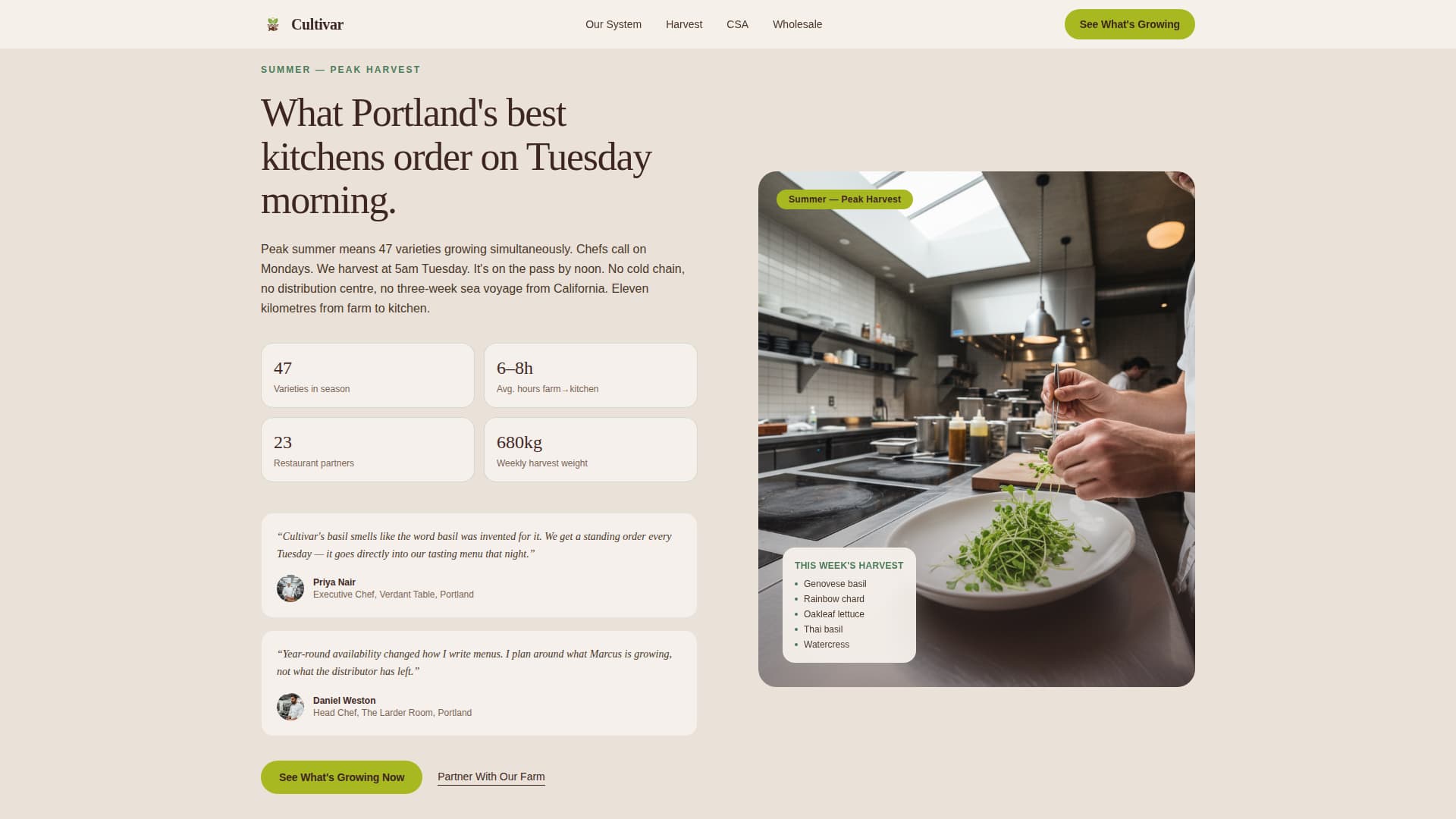 Organic & Sustainable Farm Blog Website Template