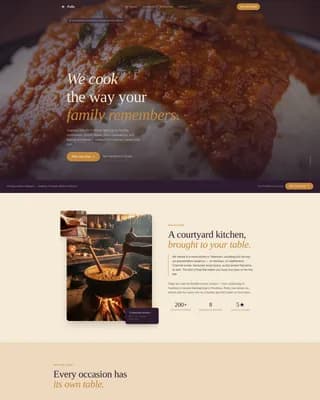 Togolese Cuisine Booking Website Template
