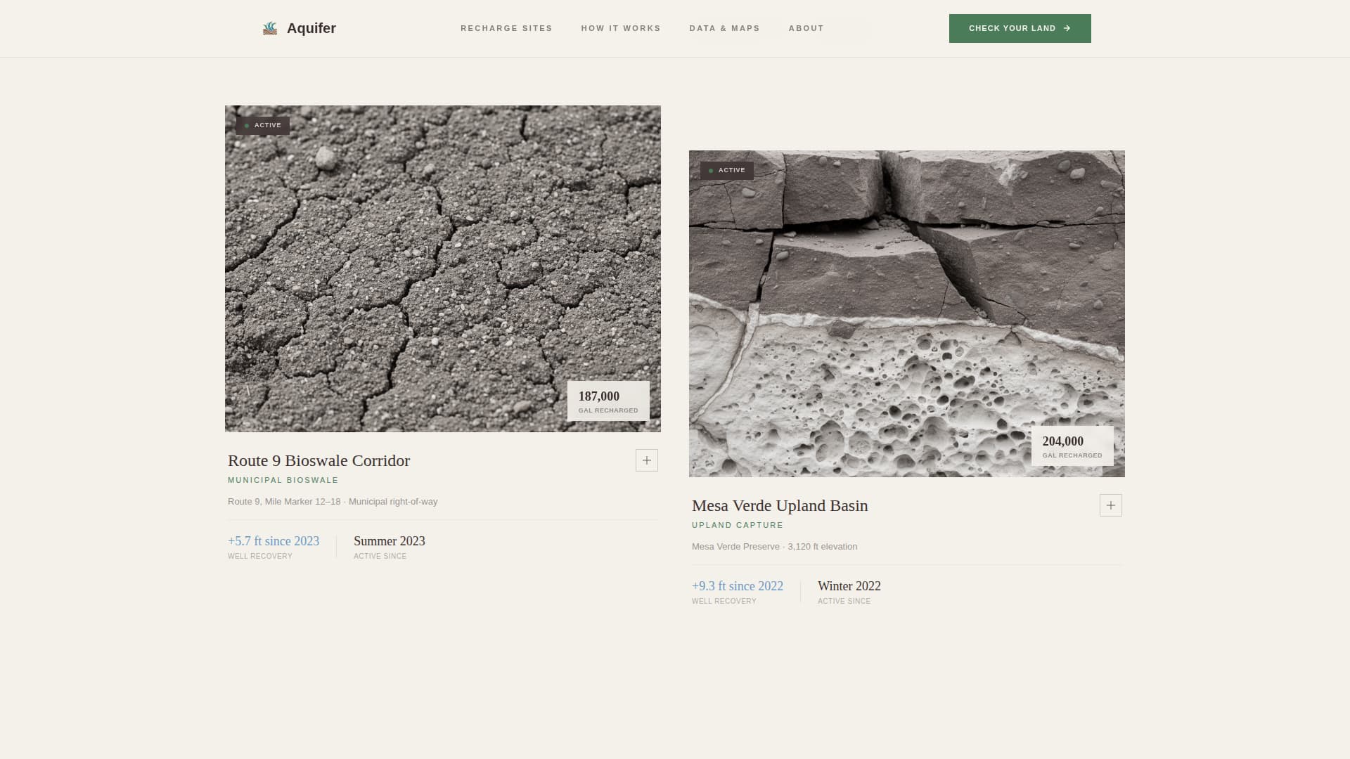 Soil & Water Conservation Professional Website Template