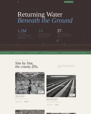 Soil & Water Conservation Professional Website Template