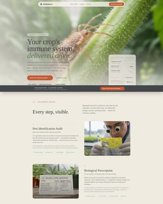 Pest & Crop Protection Booking Website Template