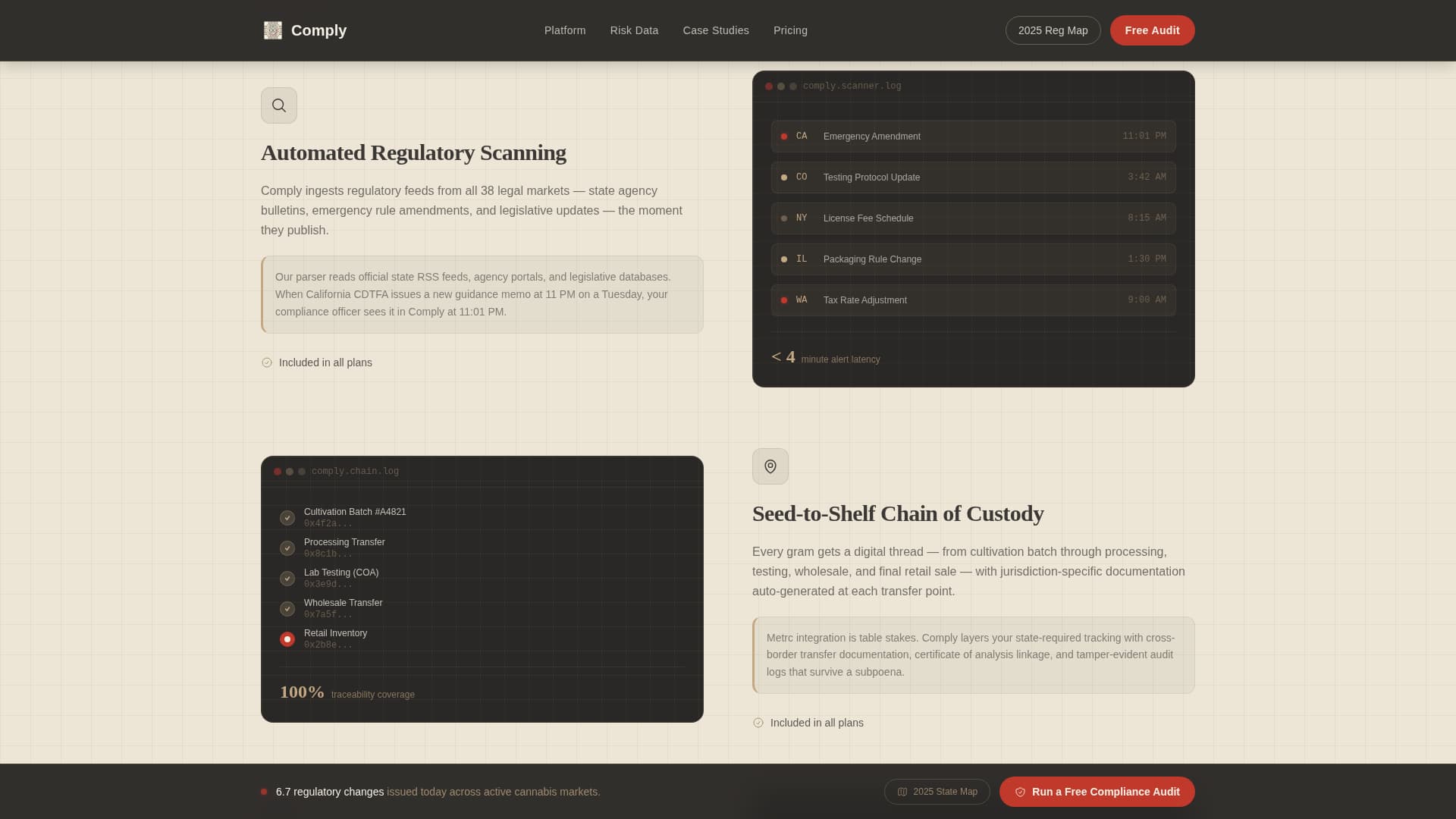 Cannabis Technology & Privacy Policy Website Template