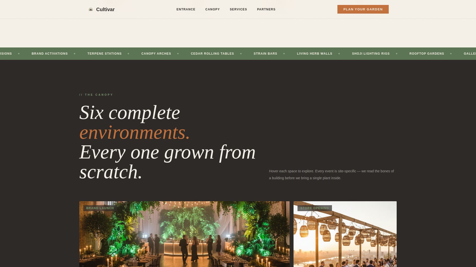 Cultivar — Premium Cannabis Cultivation Landing Page Template