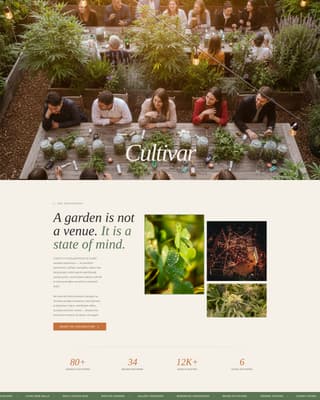 Cultivar — Premium Cannabis Cultivation Landing Page Template