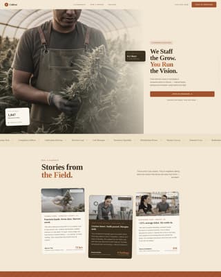 Cannabis Technology & Reviews Website Template
