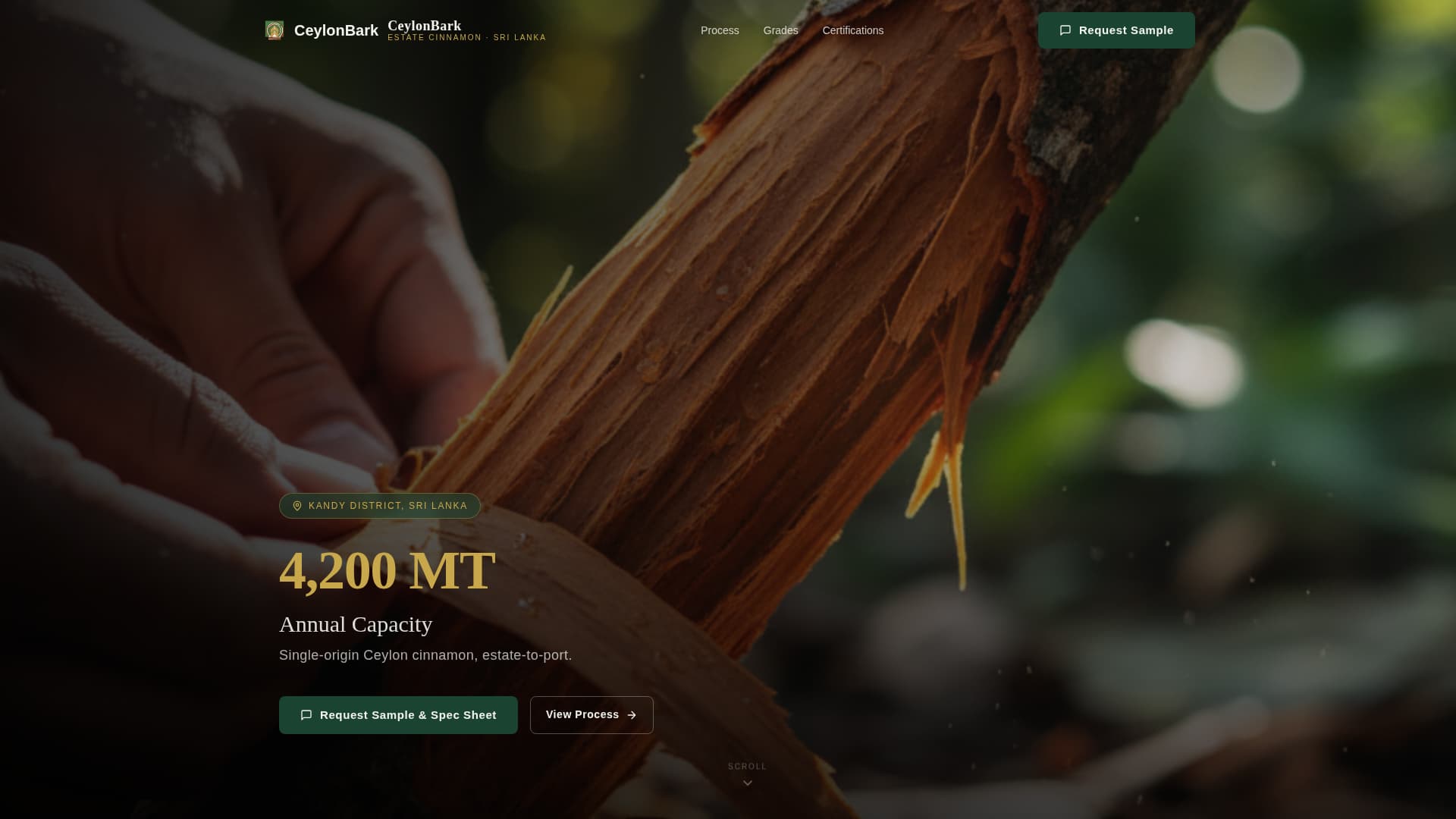 Spice & Herb Farm Specialist Professional Website Template