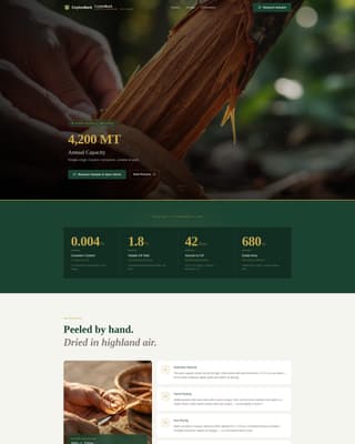 Spice & Herb Farm Specialist Professional Website Template