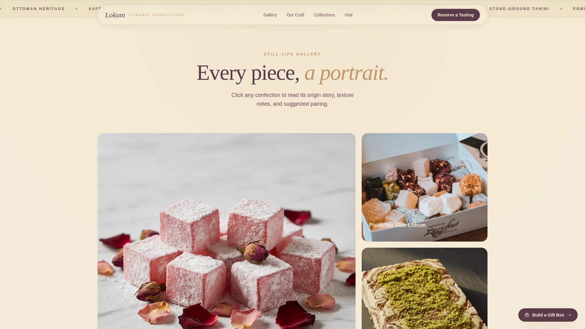 Expert Chocolate & Confectionery Appointment Booking Website Template