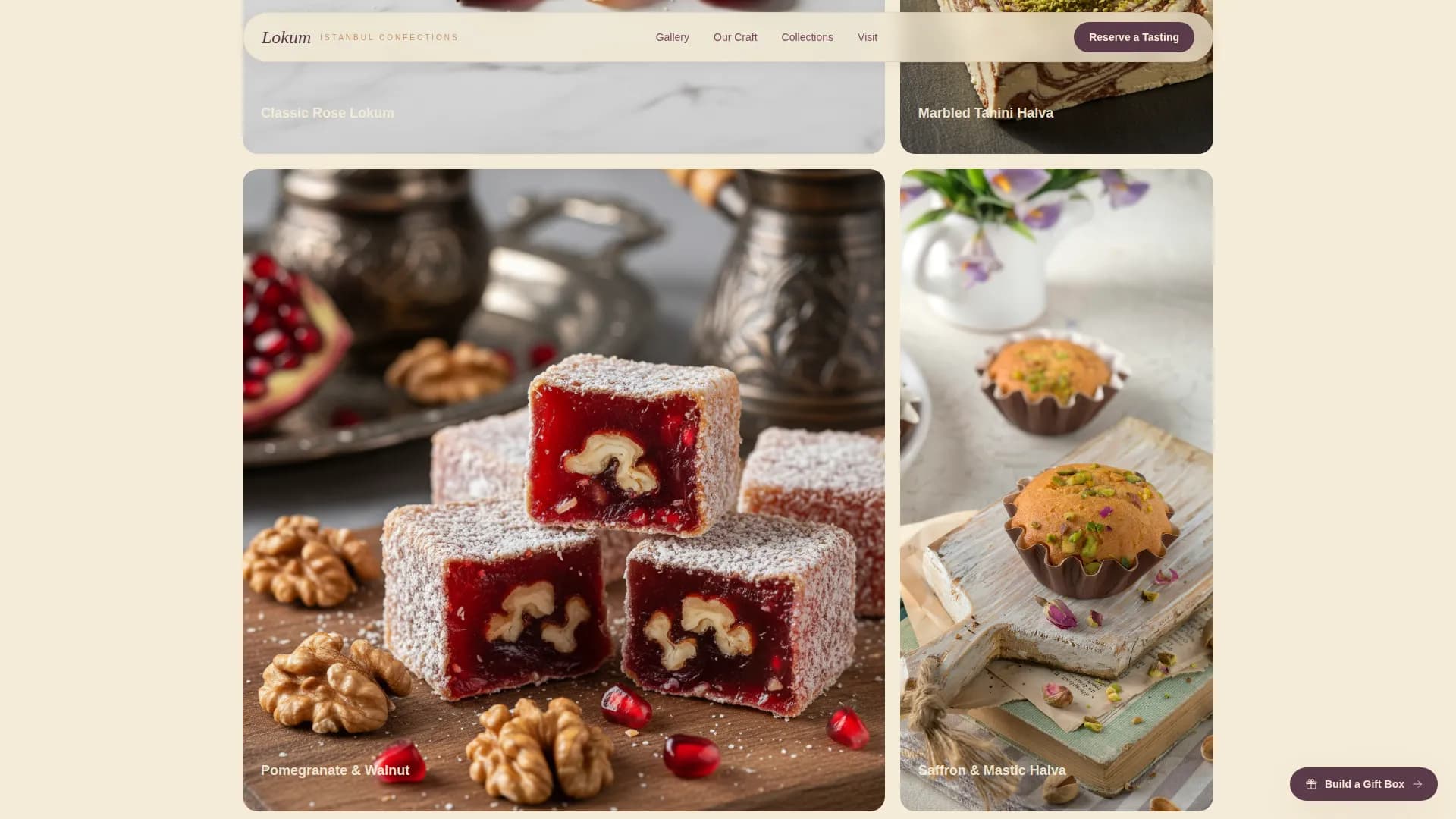 Expert Chocolate & Confectionery Appointment Booking Website Template