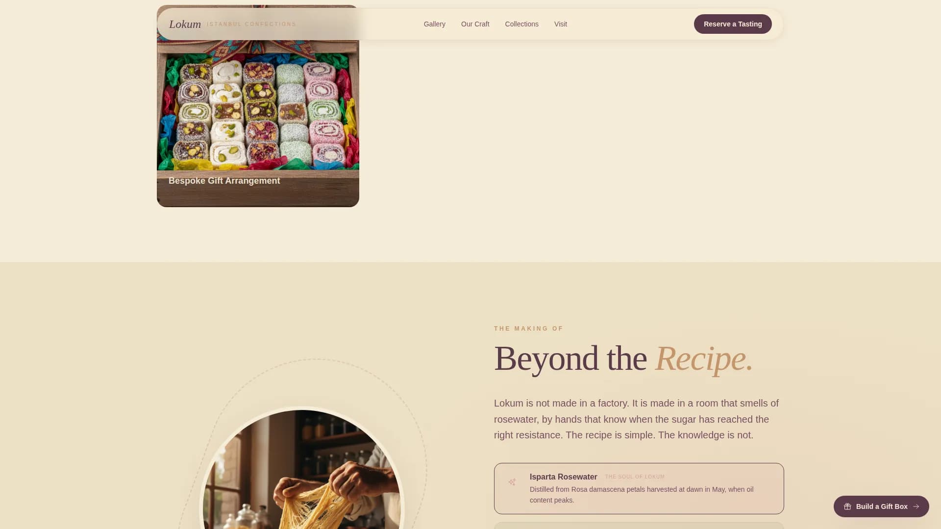 Expert Chocolate & Confectionery Appointment Booking Website Template