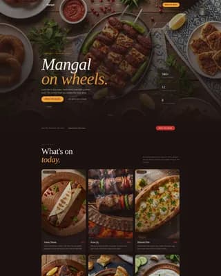 Mangal — Smoky Turkish Food Truck Landing Page Template