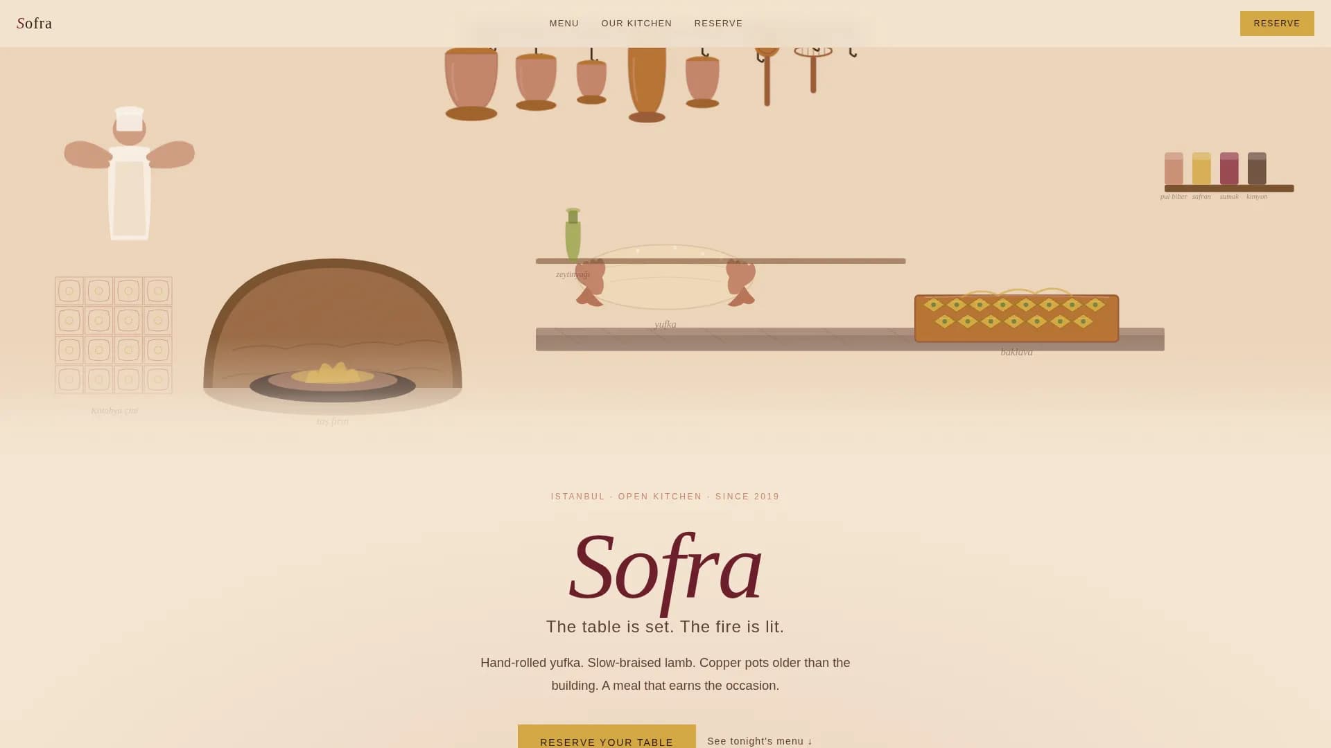 Expert Regional & Ethnic Restaurant Appointment Booking Website Template