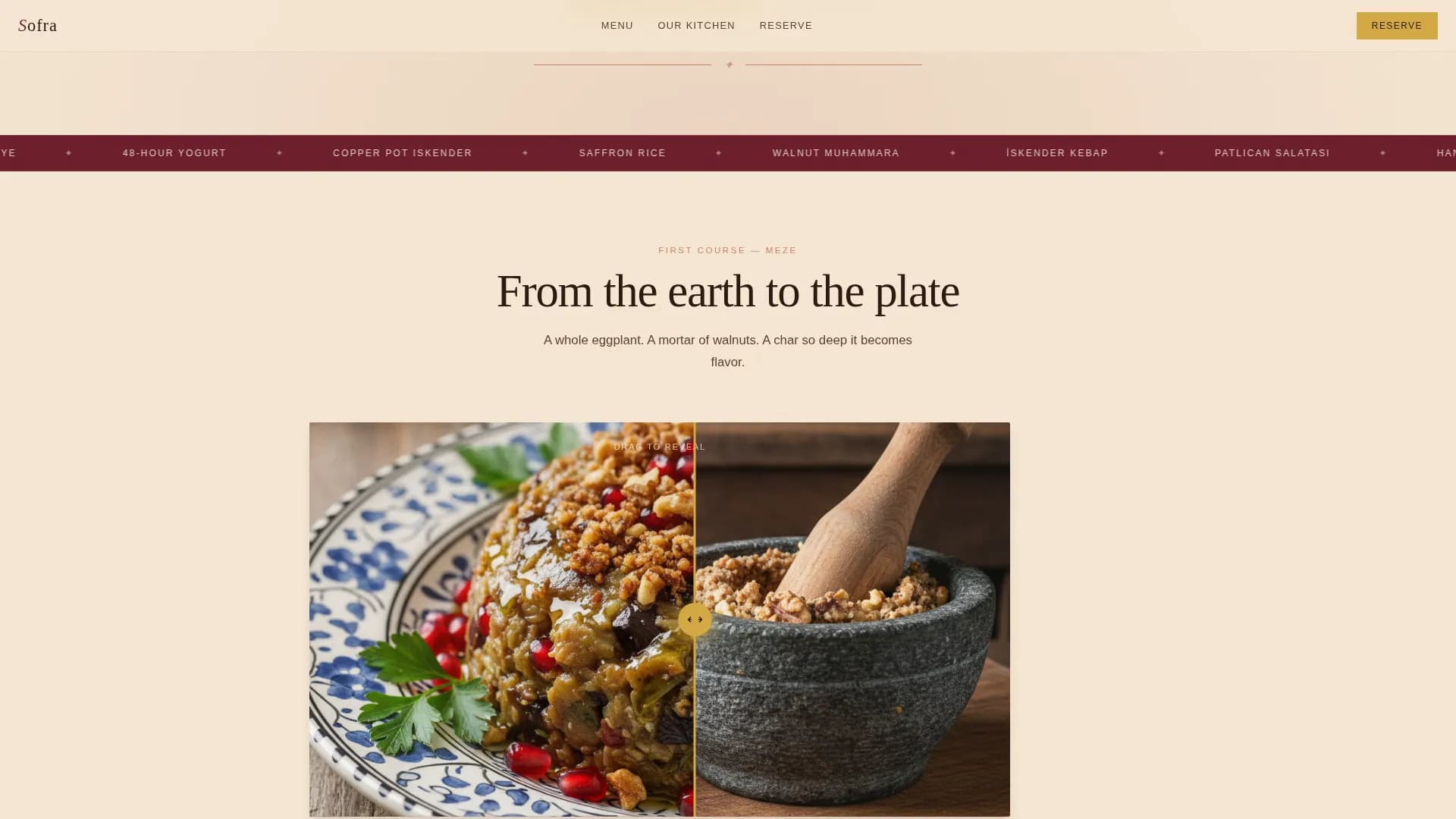 Expert Regional & Ethnic Restaurant Appointment Booking Website Template