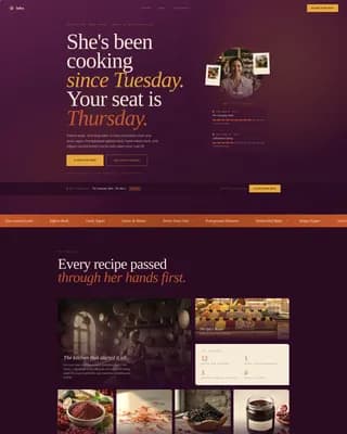 Sofra — Intimate Turkish Supper Club Landing Page Template