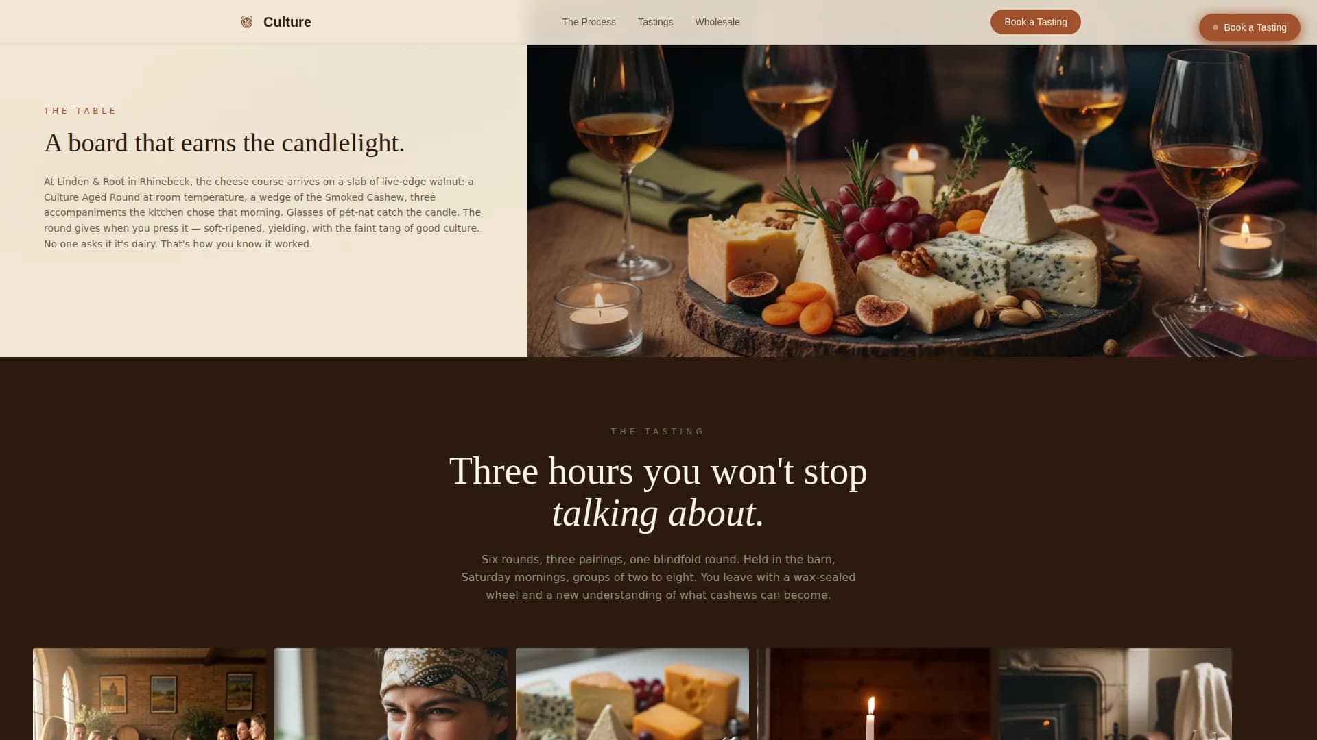 Culture — Artisan Vegan Dairy Landing Page Template