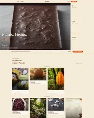 Advanced Chocolate & Confectionery Professional Website Template