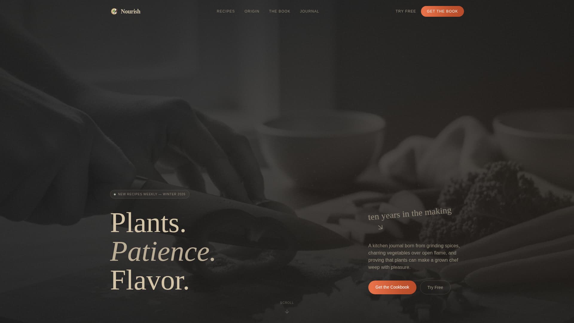 Vegan Food & Dining Blog Website Template