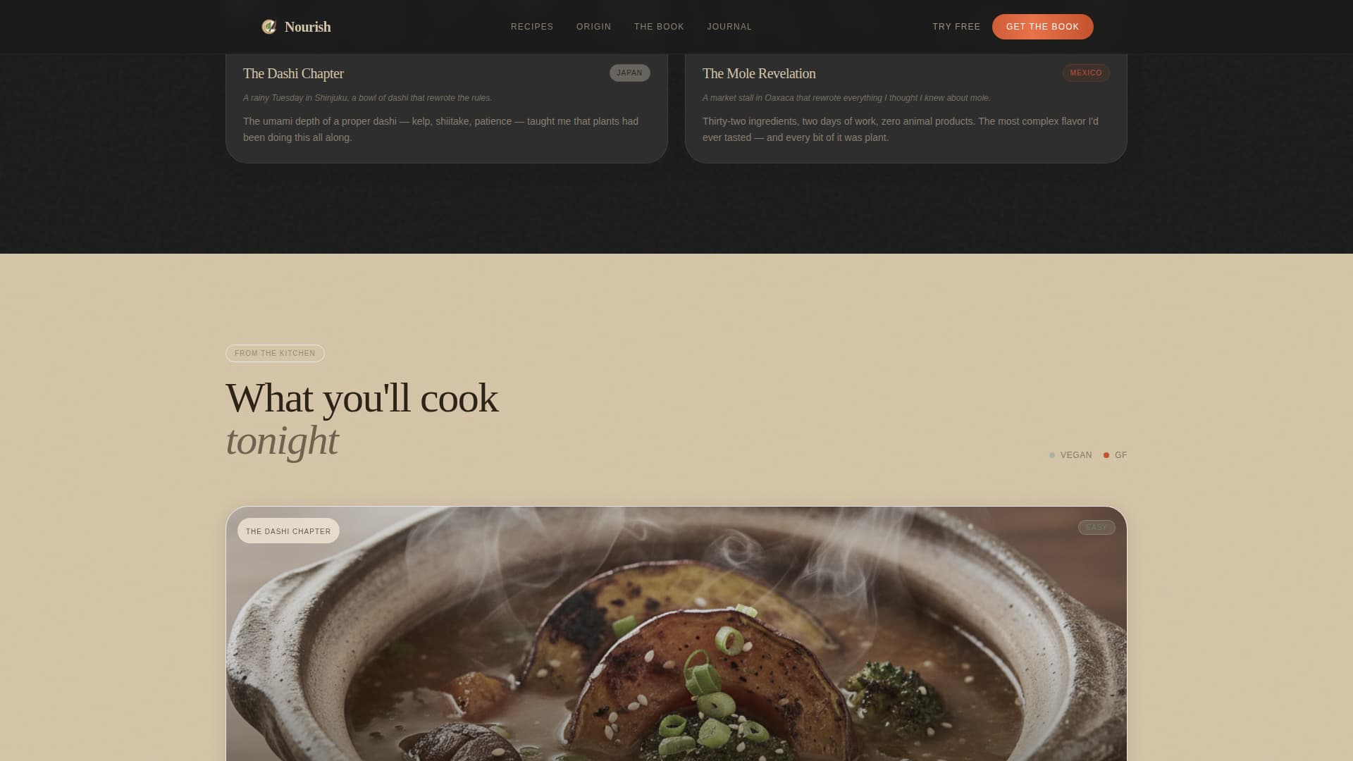 Vegan Food & Dining Blog Website Template