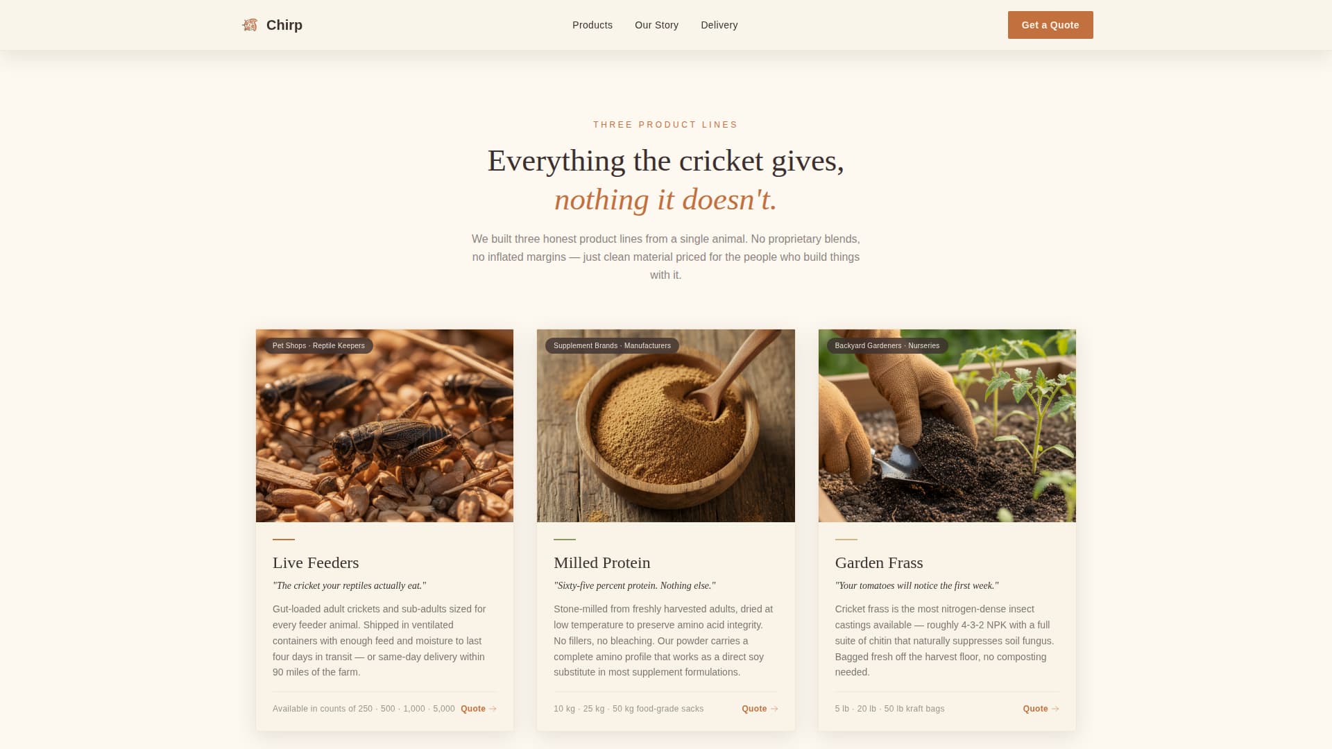 Specialty Farming Careers Website Template