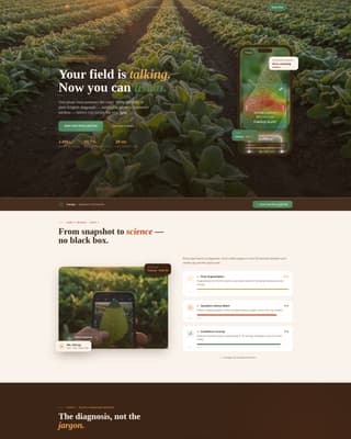 Precision Agriculture Technology Professional Website Template