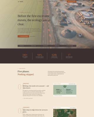 Environmental Consulting Advanced Professional Website Template